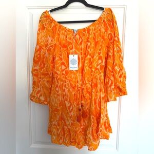 NEW w/ Tags Blue Island Beachwear Swim Coverup Size Large